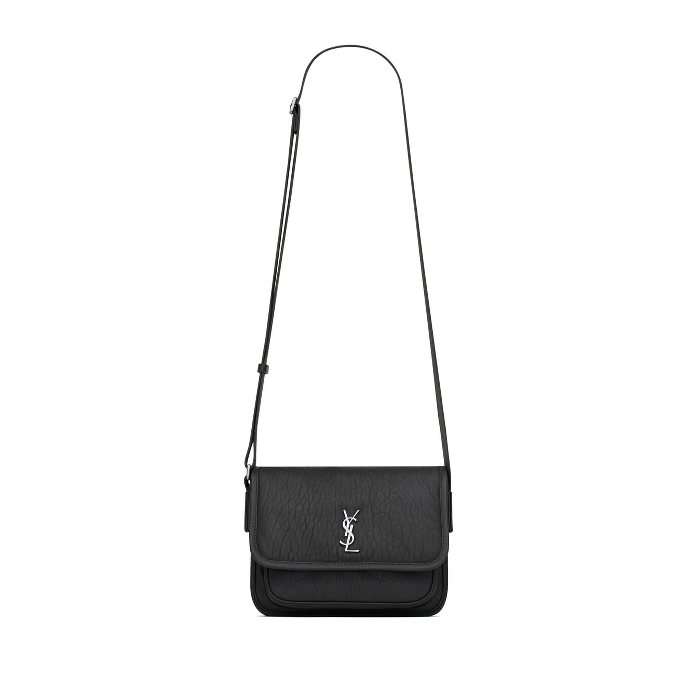 YSL NIKI SMALL MESSENGER IN GRAINED LAMBSKIN 776611AAC3O1000 (21*15*6cm)